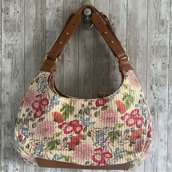 Vince Camuto Biata Floral Woven Shoulder Purse - Picture 1 of 5